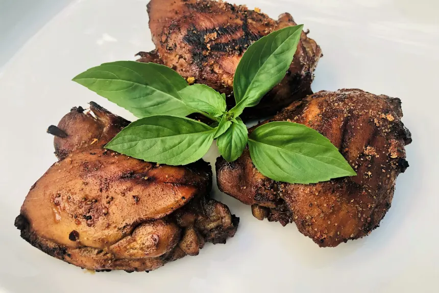 Pre cooking shop chicken before grilling